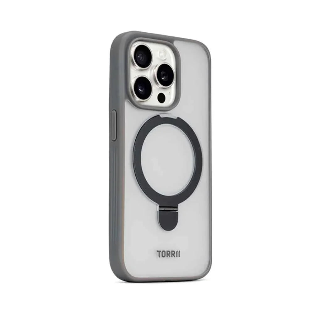 iPhone 15 Pro Max Torrii Torero Stand Case+Magsafe Compatible - Gray iPhone 15 Pro Max Torrii Torero Stand Case+Magsafe Compatible - Gray
